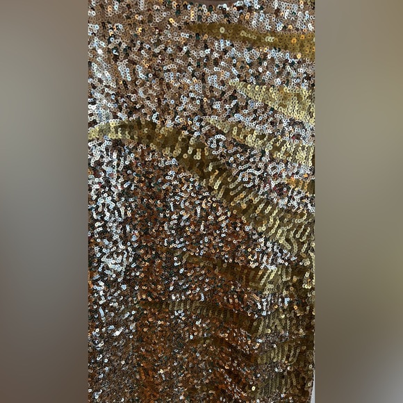 Gold Sequin Mini Dress - Picture 9 of 9
